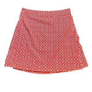 RipSkirt Hawaii sz M  Orange Dot Wrap Mini Skirt Length 2